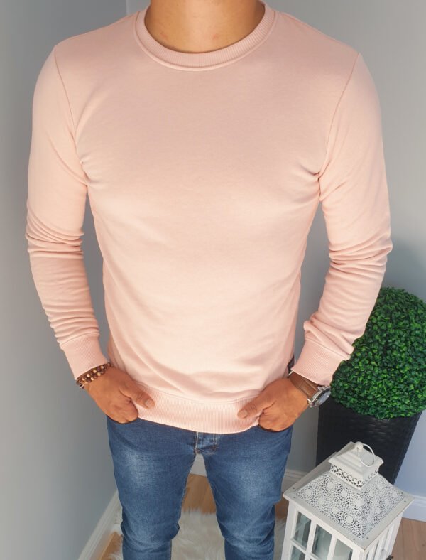 Bluza męska różowa wkładana przez głowę 