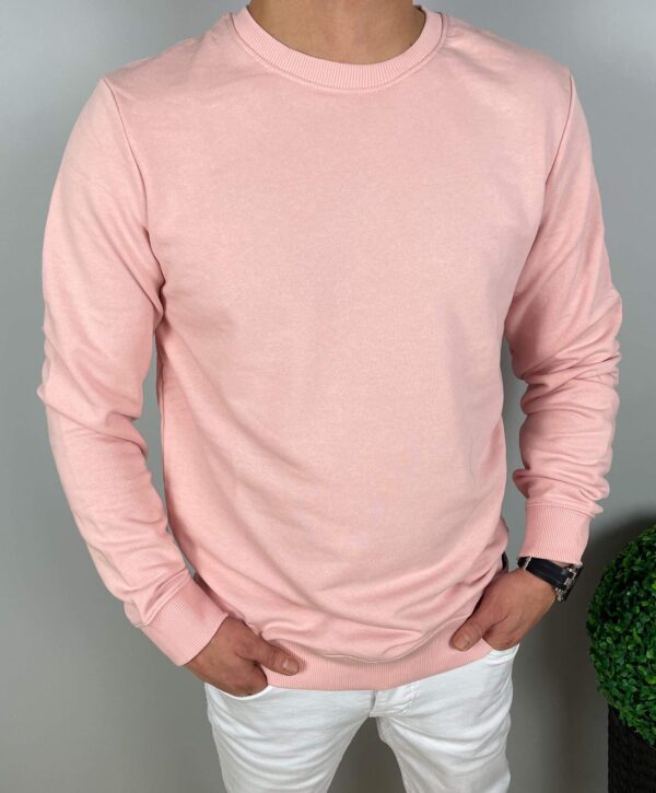 Bluza męska różowa wkładana przez głowę