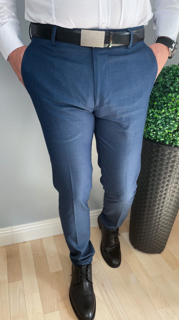 Eleganckie męskie spodnie granatowe 